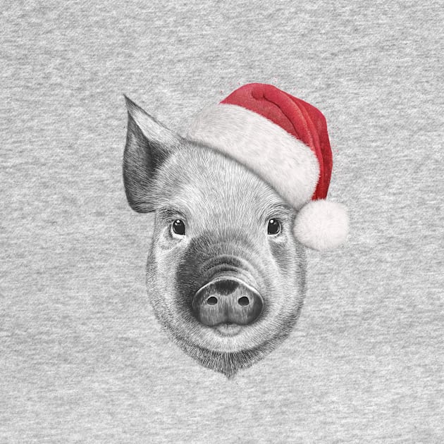 Christmas pig by kodamorkovkart